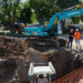 Colón: avanza la obra de entubado pluvial de la cuenca Salta