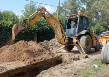 Avanza una importante obra de desagüe pluvial en Berazategui