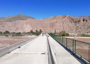 Plan Maestro Jujuy: avances en la obra del nuevo puente sobre el Río Grande