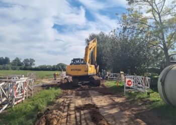 Avanza la obra del Acueducto Santa Fe-Córdoba