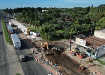 La Matanza: avanzan los trabajos de repavimentación en la Ruta Provincial 4