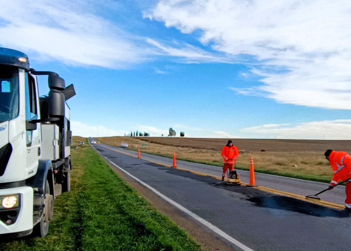 Importantes obras sobre la Ruta Nacional 3, entre San Román y Monte Hermoso