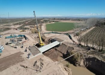 Avanza una obra clave para el área productiva mendocina