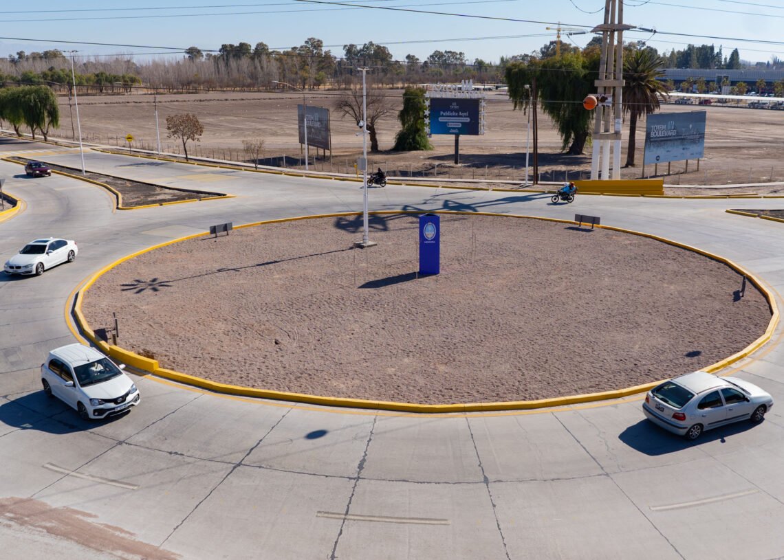 Mendoza: continúa una obra vial clave para ordenar el tránsito interurbano del Este