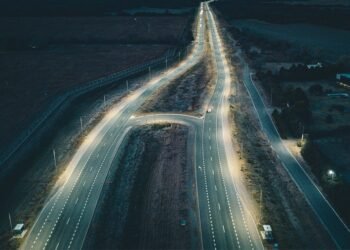 Ya está iluminada la ruta C45 entre Bajada de Altas Cumbres y la Autopista a Carlos Paz