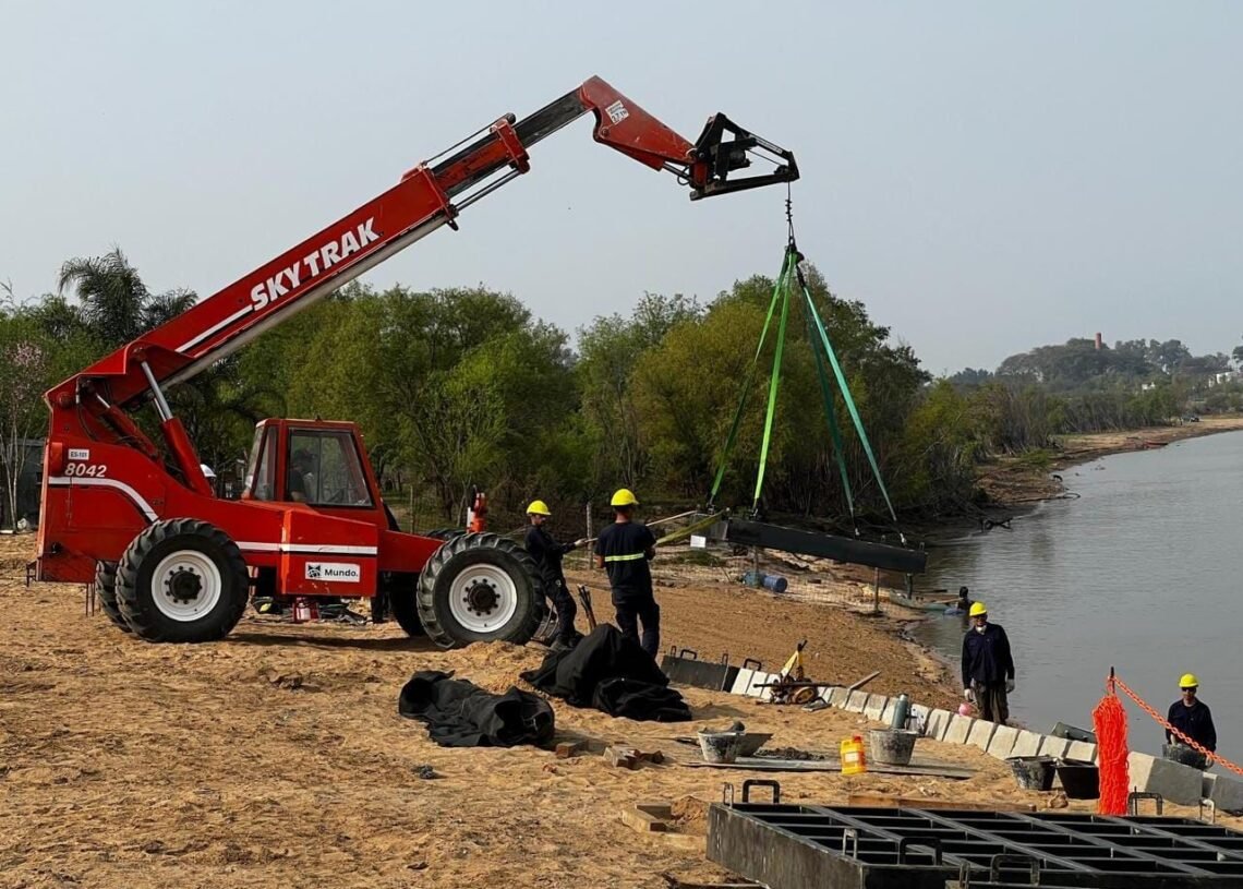 Continúan las obras de defensas hídricas del Gran Santa Fe