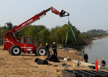 Continúan las obras de defensas hídricas del Gran Santa Fe