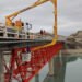 Continúan los trabajos en los puentes del río Santa Cruz