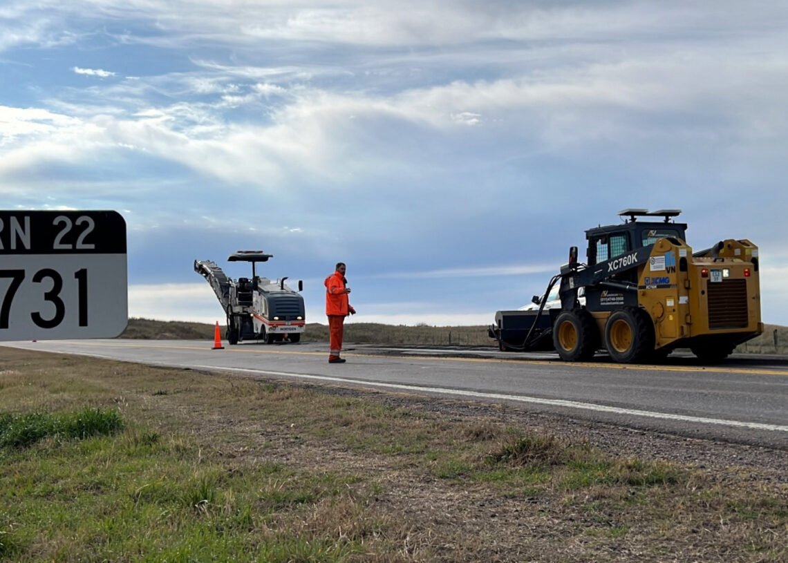 Buenos Aires: ejecutan importantes tareas  en la Ruta Nacional 22