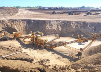 Extracción de yeso en la capital entrerriana