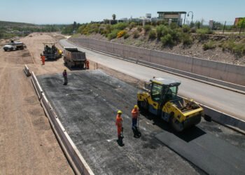 Mendoza: avanza el pavimentado de la traza central de la Nueva Panamericana Ruta Provincial 82