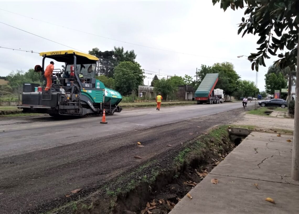Santa Fe: avanza con la repavimentación de la Ruta Nacional 11