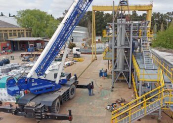 Grúa para terrenos difíciles y tareas pesadas