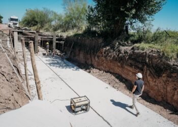 Avanza una importante obra pluvial reiniciada en Entre Ríos