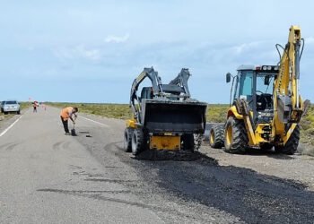 Chubut: realizaron importantes trabajos sobre la Ruta Nacional 26