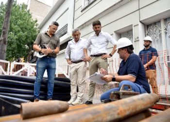 Obra de saneamiento histórica: inicio de la renovación de redes de agua potable en Rosario
