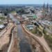Avanzan las obras de ampliación del cauce del Río Luján