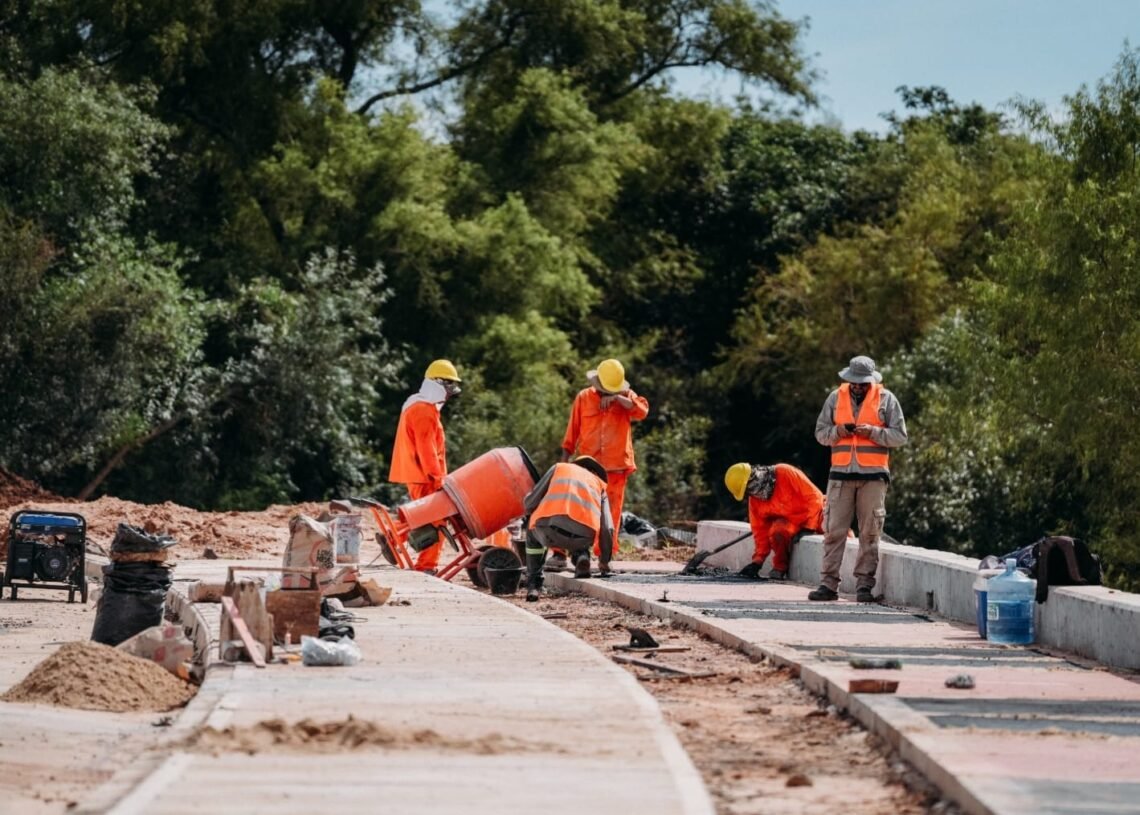Entre Ríos: avance de la obra en Costanera Nebel