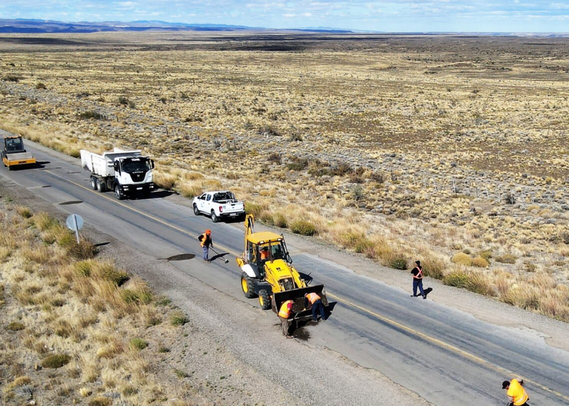 Chubut: iniciaron obras de reparación sobre la Ruta Nacional 40