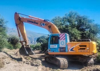 La Pampa: realizan trabajos de encauce en el Río Santa María