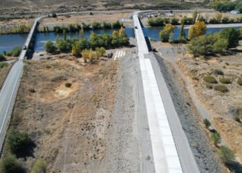 Neuquén: avanza obra del puente de La Rinconada sobre RN40