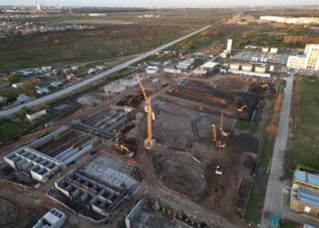 Avanza la construcción de la Planta Potabilizadora de Punta Lara