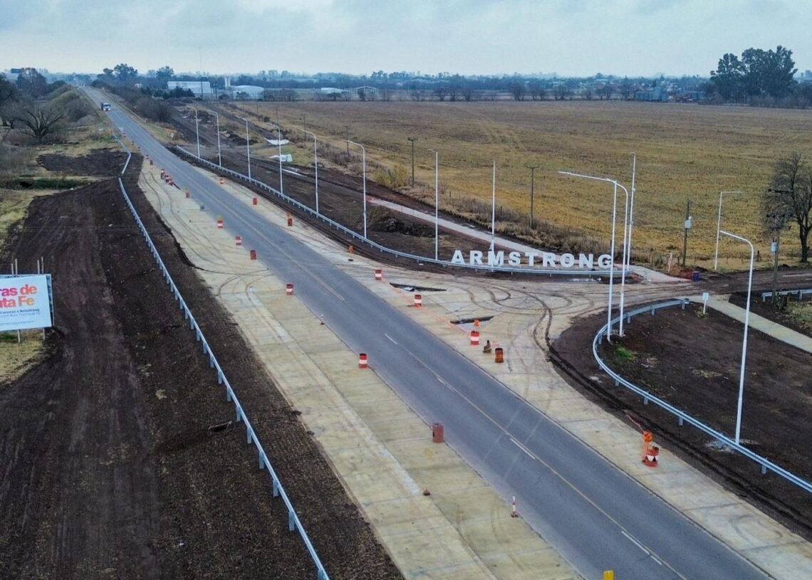 Santa Fe: la obra de acceso a Armstrong estaría terminada en menos de dos meses