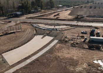 Mendoza: comenzó a construirse una nueva rotonda en la Ruta Provincial 60