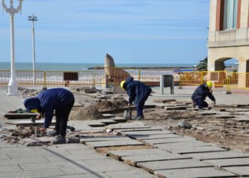 Iniciaron las obras de puesta en valor de la Rambla de Mar del Plata