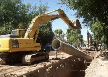 Mendoza: avanza obra clave para mejorar las redes de agua potable en Luján de Cuyo