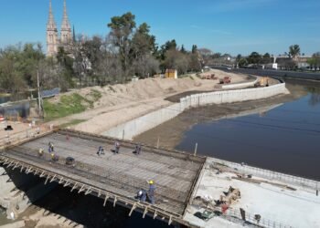 Avanzan las obras hidráulicas en los municipios de Luján y Mercedes