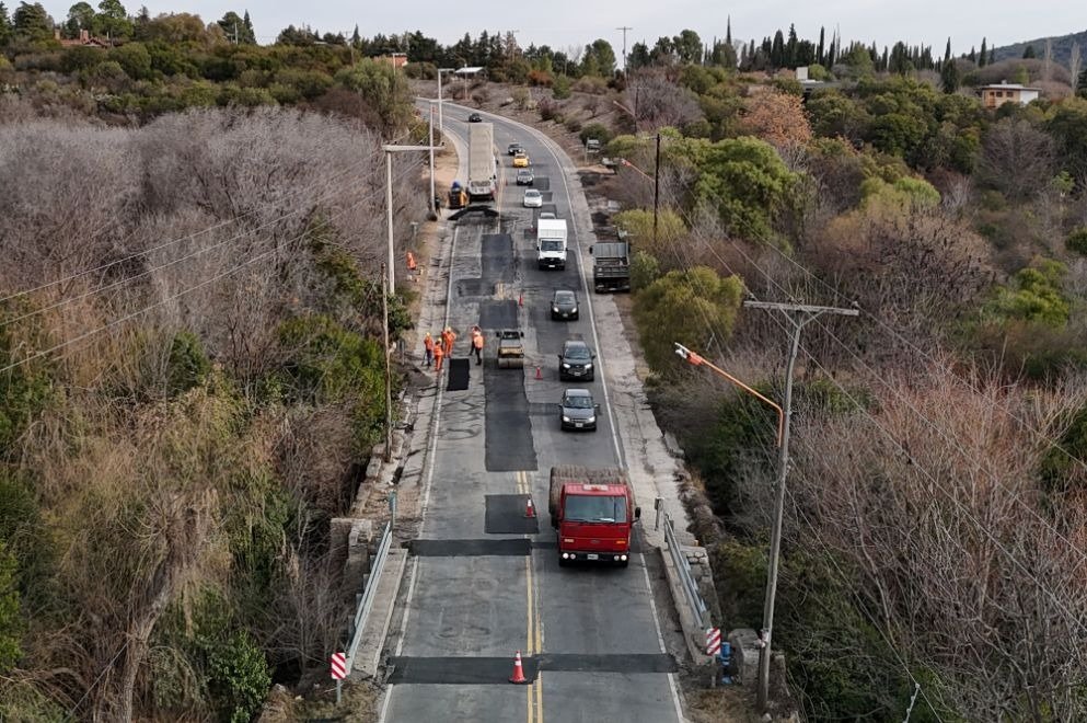 Córdoba: continúa la repavimentación de la Ruta Provincial 14