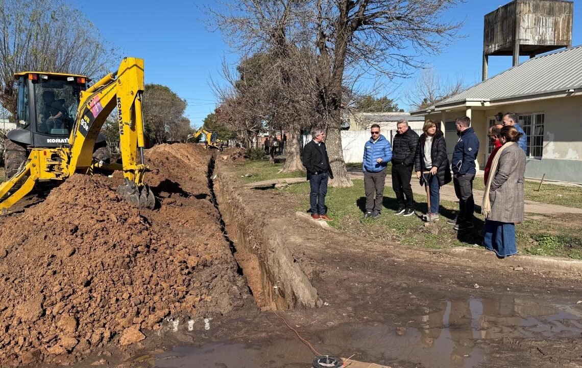 Santa Fe: avanza la obra de cloacas más importante de la historia de Alejandra