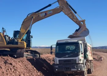 Sigue la obra de asfalto en el sector Cortaderas de la ruta provincial 7