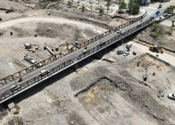 Siguen las obras de los nuevos puentes sobre río Vaqueros y la circunvalación