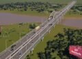 Avanza la construcción del Nuevo Puente Santa Fe-Santo Tomé