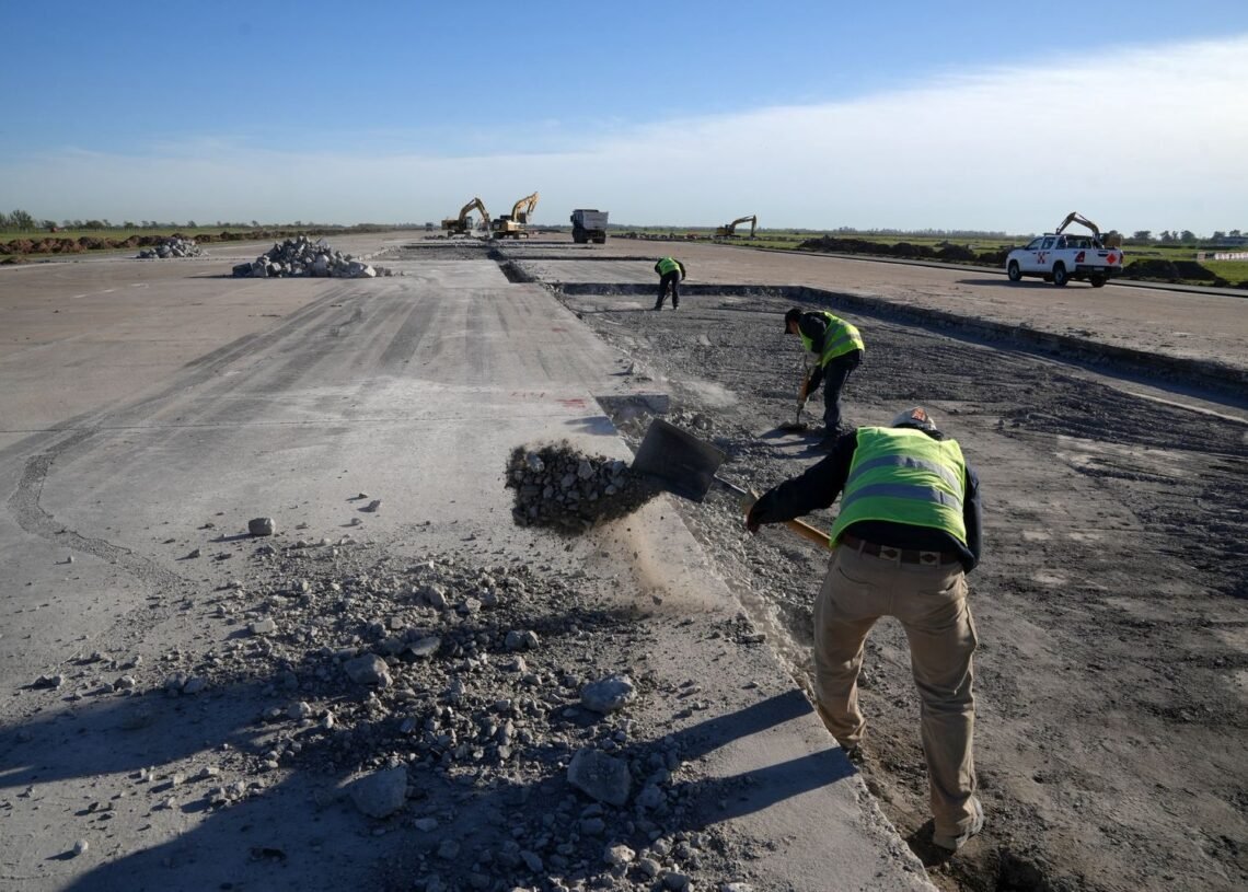 Santa Fe: avanzan las obras en el Aeropuerto Internacional de Rosario