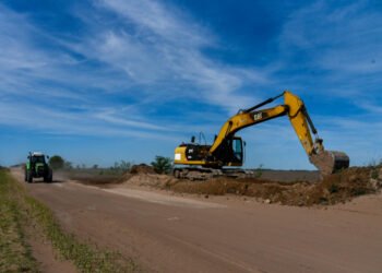 Avanzan las obras de repavimentación de la Ruta del Cereal