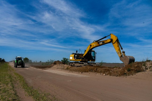 Avanzan las obras de repavimentación de la Ruta del Cereal