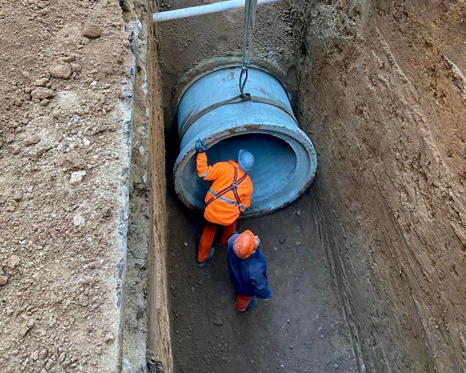 Sigue la obra de los aliviadores del arroyo Medrano, que beneficiarán a los barrios de Saavedra, Núñez y Belgrano