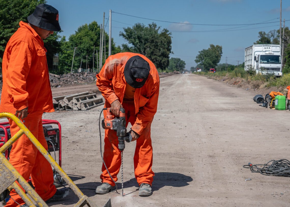 Avanza la obra de renovación de la Ruta Provincial N° 24