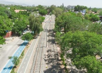 Mendoza: la Etapa III de ampliación del Metrotranvía tiene un avance de obra de más del 68%