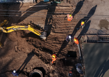 Continúan las obras del Paso Bajo Nivel Irigoyen