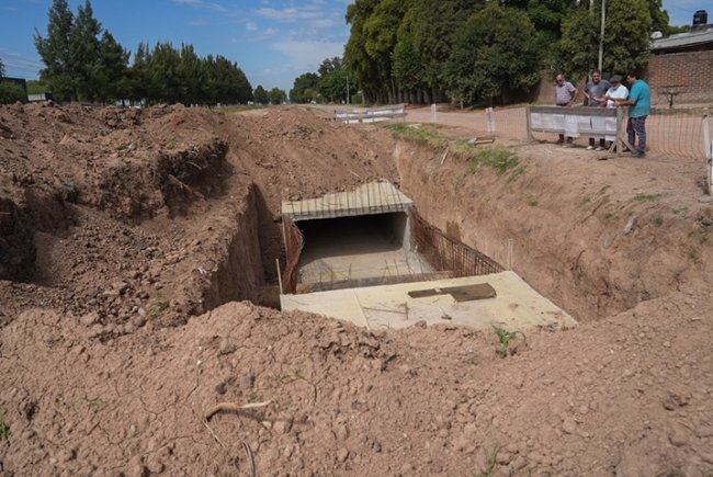 Avanzan obras pluviales y urbanas en Marcos Paz