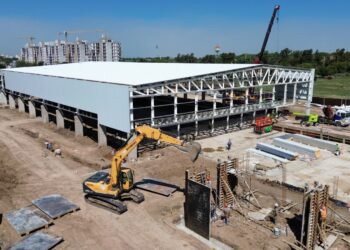 Juegos Suramericanos 2026: así avanza la construcción del Centro Acuático Provincial en Rosario