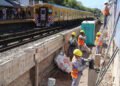 Avanzan los trabajos para renovar la infraestructura en la Estación Lemos de la Línea Urquiza