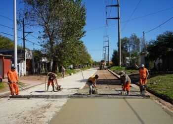 Con frentes de obra simultáneos, avanza el Plan de 100 cuadras de pavimento