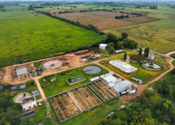 Avanzan las obras de ampliación en la Planta de Tratamiento de Mercedes