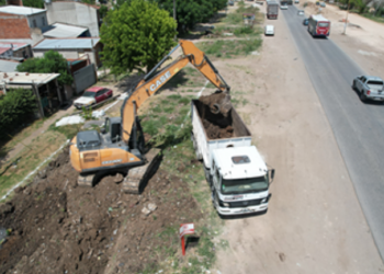 Avanza la obra de ampliación de la Ruta Provincial 1003 que une Merlo con Morón