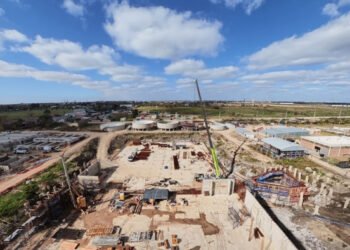 Avanza la obra en la Planta Potabilizadora para La Plata, Berisso y Ensenada